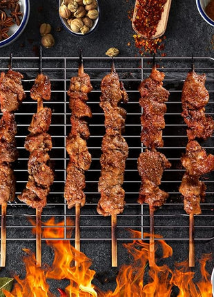 2 Pack Cooling Rack for Baking Stainless Steel, Heavy Duty Wire Rack Baking Rack, 11.7" x 9.4" Cooling Racks for Cooking, Fits Small Toaster Oven, Dishwasher Safe