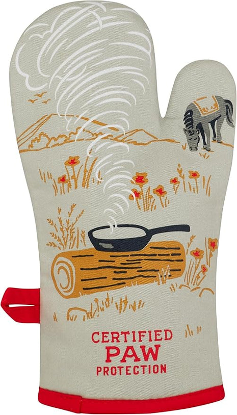 Blue Q Boss Kitty Funny Oven Mitts - Cute Oven Mitts, Home Kitchen Gifts, Cooking Accessories, Super-Insulated Quilting, Comfy Natural-Fitting Shape, Pot Holders, 100% Cotton, Size 12.5" L x 7.5" W