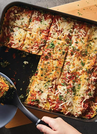 KitchenAid Hard Anodized Roasting Pan/Roaster with Removable Rack, 13 Inch x 15.75 Inch - Matte Black