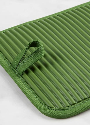 KitchenAid Ribbed Soft Silicone Pot Holder 2-Pack Set, Matcha, 7"x9"