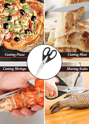 Kitchen Christmas Gifts Set, iBayam All Purpose Kitchen Scissors with Protective Sheath, Housewarming Gifts for New Home, Wedding Gifts for Couples 2025, Bridal Shower Gifts, Birthday Gifts for Women