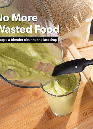 DI ORO Silicone Blender & Jar Spatulas - Heat Resistant Silicone Utensil Set for Cooking, Mixing, Baking, & Scraping (2pc, Red)