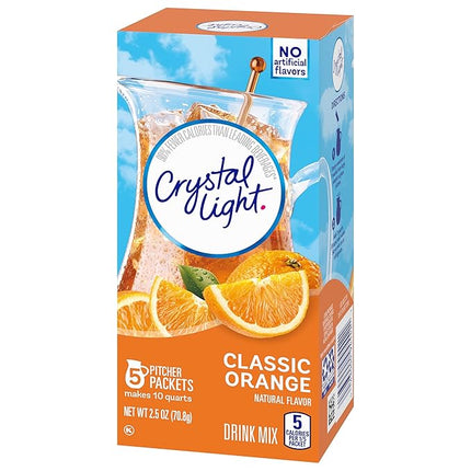 Crystal Light Pitcher Packets, Classic Orange, 2.5 OZ