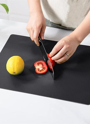 WK Flexible Plastic Cutting Boards for Kitchen, 6 Pieces Cutting Board Mats, Thin Cutting Board Sheets, Dishwasher Safe, BPA Free, Multi Sizes Set of 6