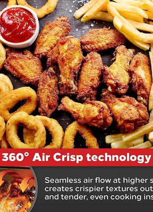Emeril Lagasse Everyday 360 Stainless Steel Air Fryer, 360° Quick Cook Technology, XL capacity, 9-in-1, 12 Pre-Set Cooking Functions including Bake, Rotisserie, Broil, Pizza, Slow Cook, Toaster