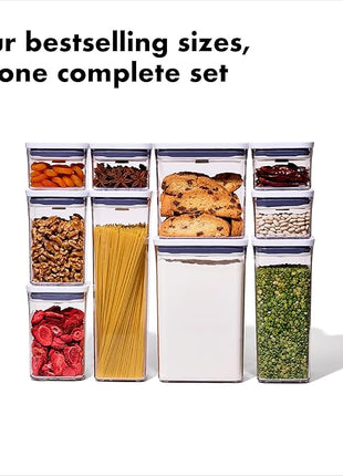 OXO Good Grips 10-Piece POP Container Set for Kitchen Storage, Pantry Organization