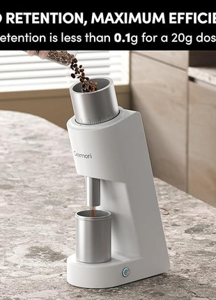 Burr Coffee Grinder,Wirsh Electric Single Dose Coffee Grinder Geimori GU38 with 38mm 6-Core Conical Burr,Stepless Adjustment for Espresso,Drip,French Press,Cold Brew,Bellows Included.