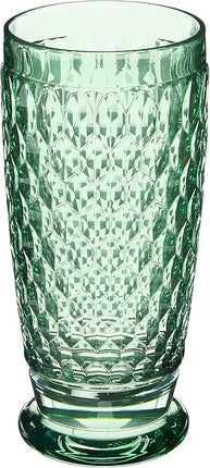 Villeroy & Boch Boston Green Crystal Highball Glasses, Set of 4