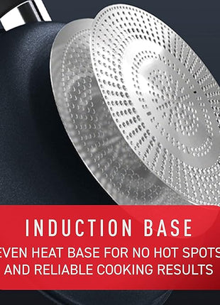 T-fal Platinum Non Stick Cookware Set 12 Piece, Induction, Oven Broiler Safe 500F, Kitchen Cooking Set W/Fry Pans, Saucepans, Saute Pan, Dutch Oven, Utensils, Pots and Pans, Dishwasher Safe, Slate