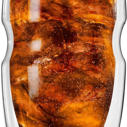 Ozeri Serafino Double Wall Insulated Beverage and Coffee Glasses, 12-Ounce, Set of 2