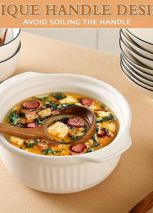 Wooden Ladle for Soup, 3Pcs Wooden Spoons for Cooking, Non-Stick Wood Spoon, Natural Teak Wood Cooking Spoons, Kitchen Utensils Spoons Set