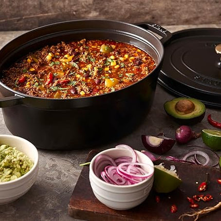 Staub Oval Dutch Oven 8.5-Quart Matte Black