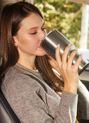 MEWAY 30oz Insulated Tumbler With Lids and Straws,Stainless Steel Double Vacuum Coffee Tumbler Cup, Brush, Durable Powder Coated Coffee Cup for Cold & Hot Drinks, Office, Travel(Silver,12 PACK)