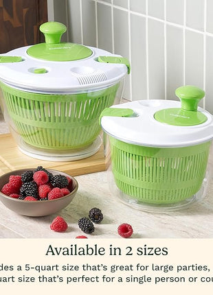 Cuisinart Salad Spinner- Wash, Spin & Dry Salad Greens, Fruits & Vegetables, 3qt, CTG-00-SSAS (Pack of 4)