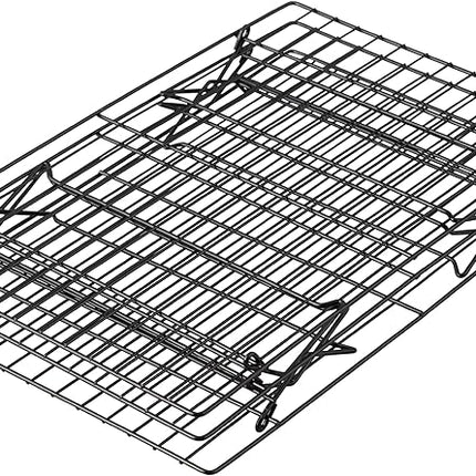 Wilton Excelle Elite 3-Tier Cooling Rack for Cookies, Cake and More - Cool Batches of Cookies, Cake Layers or Finger Foods, Black