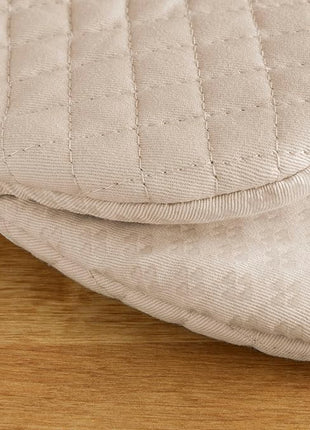 KitchenAid Asteroid Mini Oven Mitt Set, 5.5"x8", Milkshake Tan, 2 Piece