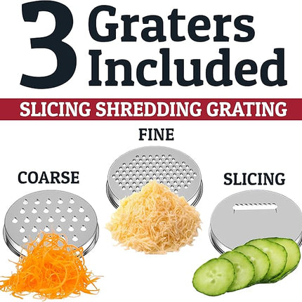 Priority Chef Stainless Steel Mixing Bowls with Lids Set, 3 Grater Attachments, Airtight Lids, Non-Slip Silicone Base Mixing Bowl Set, Large Prep Metal Mixing Bowls for Kitchen, Red