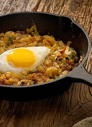 Mercer Culinary Pre-Seasoned Cast Iron Skillet, 8-Inch (Pack of 8)