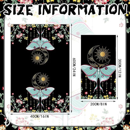 Boyiee Set of 6 Witchy Kitchen Towels Boho Tea Towels Absorbent Mushroom Floral Dish Towels 24 x 16'' Gothic Dish Towels Sun Moon Star Butterfly Hand Towels Gifts for Farmhouse Kitchen Bathroom