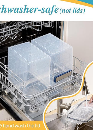 Vtopmart 8.5L 2 Pack Extra Large Flour Sugar Storage Containers for 20lbs flour, Airtight Kitchen Pantry Organization Canisters with Lids for Bulk food, Rice, Baking Supplies, BPA Free, Black