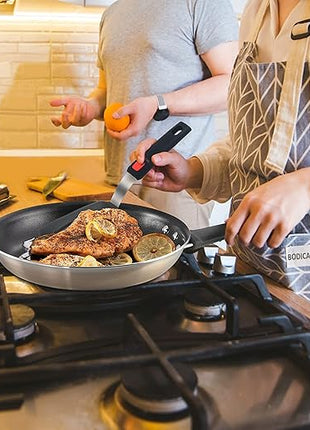 Set of 3, Silicone Spatula Turner,600°F Heat Resistant Cooking Spatulas for Nonstick Cookware, Large Kitchen Utensils BPA Free Rubber Spatula Set for Egg, Pancake, Fish, Burger