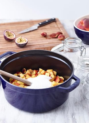 STAUB Cast Iron Roaster/Cocotte, Round, 5 L, Dark Blue, 26 cm