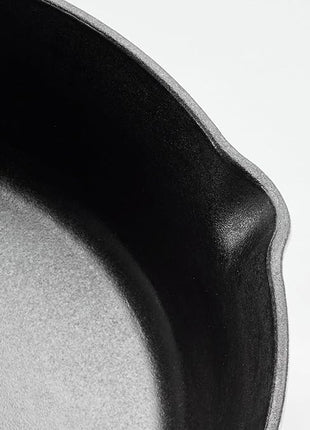 Tramontina Bestow Enameled Cast Iron Skillet with Lid, 10-inch Frying Pan, Latte with Gold Knob