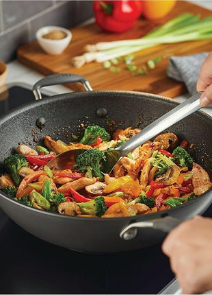Circulon A1 Series with ScratchDefense Technology Nonstick Induction Stir Fry Pan, 13.25 Inch, Graphite