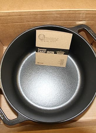 Victoria 6-Quart Cast Iron Combo Cooker, Combination Dutch Oven and Skillet, Made in Colombia, 2-Piece Set
