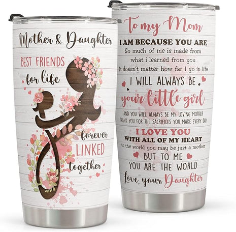 Macorner Mothers Day, Birthday Gifts for Mom Nana From Daughter - Gifts For Grandma - Stainless Steel Tumbler 20oz