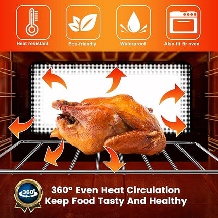 Air Fryer Rack for Cuisinart TOA-28 AFR-25 Air Fryer Convection Toaster Oven, 11.2''*10'' Air Fryer Stainless Steel Wire Rack Basket Tray Accessories Parts, Dishwasher Safes