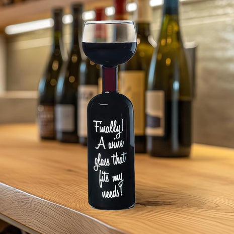 BigMouth Inc Ultimate Wine Bottle Glass, Holds Full Bottle of 750 Milliliters