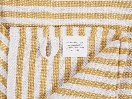 KAF Home Premium Kitchen Towels (18" x 28"), Large 100% Cotton, Flat & Terry Absorbent Dish Towel Set (Honey, 18 x 28-6 Pack)