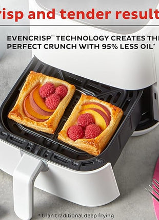 Instant Pot Vortex 2QT Mini Air Fryer,Small Air fryer that Crisps,Reheats, Bakes, Roasts for Quick Easy Meals,Includes over 100 In-App Recipes,is Dishwasher-Safe,from the Makers of Instant Pot, White