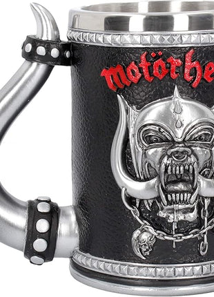 Nemesis Now Motorhead Tankard Mug 14cm Black, Resin w/Stainless Steel Insert