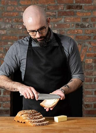 Babish High-Carbon 1.4116 German Steel Cutlery, 6.5" Santoku Kitchen Knife