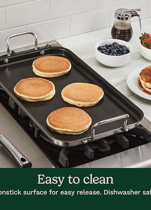 Cuisinart Griddle Skillet, Nonstick Double Burner, 10x18-Inch, MCP45-25NSP1