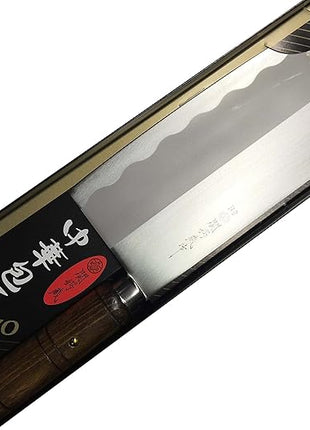 JapanBargain 1564, Chinese Chopping Knife Japanese Butcher Knife High Carbon Stainless Steel Kitchen Cleaver chef knives with Wooden Handle for Home and Restaurant, Made in Japan