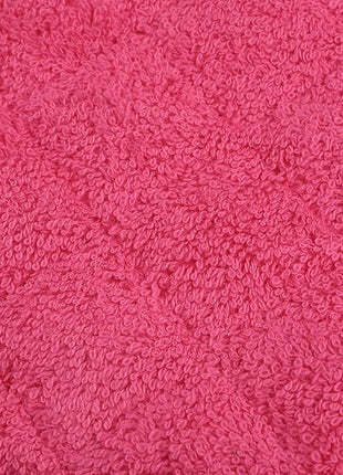 100% Cotton Kitchen Everyday Basic Terry Pot Holder Heat Resistant Coaster Potholder for Cooking and Baking Set of 5 (Dark Pink, Potholder)