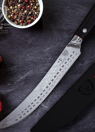 DALSTRONG Butcher Knife - 8 inch - Shogun Series ELITE - Japanese AUS-10V Super Steel - G10 Handle - Vacuum Treated - Meat Slicer Gift - Razor Sharp Breaking Knife - BBQ Knife - Sheath Included