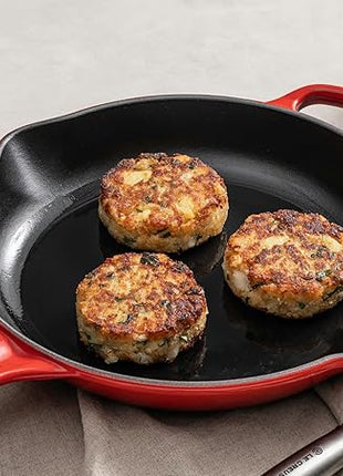 Le Creuset Enameled Cast Iron Signature Iron Handle Skillet, 10.25", Cerise