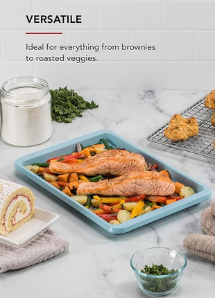 KitchenAid 9x13in Nonstick Aluminized Steel Baking Sheet, Mineral Water