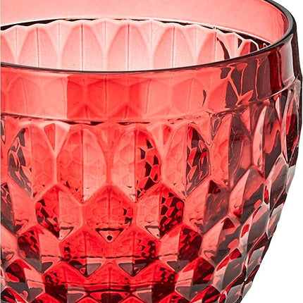 Villeroy & Boch Boston Colored Red Wine Glass, Crystal Glass, Made in Germany, 6.75 oz Capacity, Red