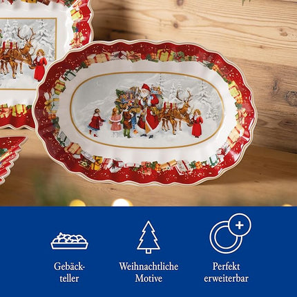 Villeroy & Boch 14-8332-2556 Pastry Plate, Porcelain, Red