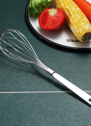 Whisk, Berglander Whisks For Cooking, Stainless Steel Balloon Whisk, Sturdy Kitchen Wire Whisk Set for Cooking, Baking, Blending, Whisking, Beating, Stirring, Dishwasher Safe, Easy to Clean