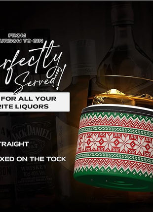 asobu Whiskey Sleeve Glass – Insulated Bourbon Tumbler with Premium Rocks Glass, BPA-Free, Double-Wall Stainless Steel, Keeps Drinks Cold Longer, 10.5oz