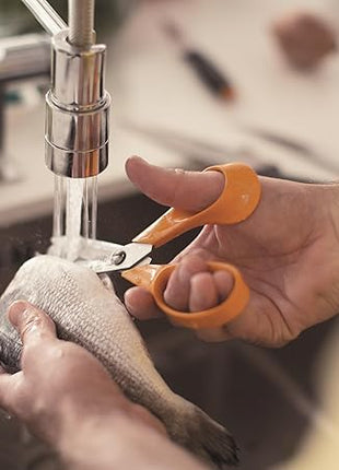 Fiskars Kitchen Scissors, Total Length: 18 cm, Quality Steel/Synthetic Material, Classic, 1000819