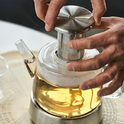 Zwilling Sorrento Teapot 39500-142 Glass Pot with Warmer