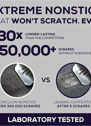 Circulon A1 Series with ScratchDefense Technology Nonstick Induction Stir Fry Pan, 13.25 Inch, Graphite