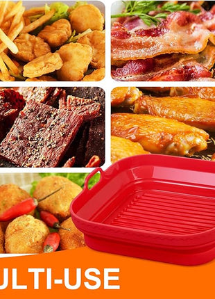 Silicone Air Fryer Liner for Ninja Crispi, 2 Pack Liners Silicone Pot